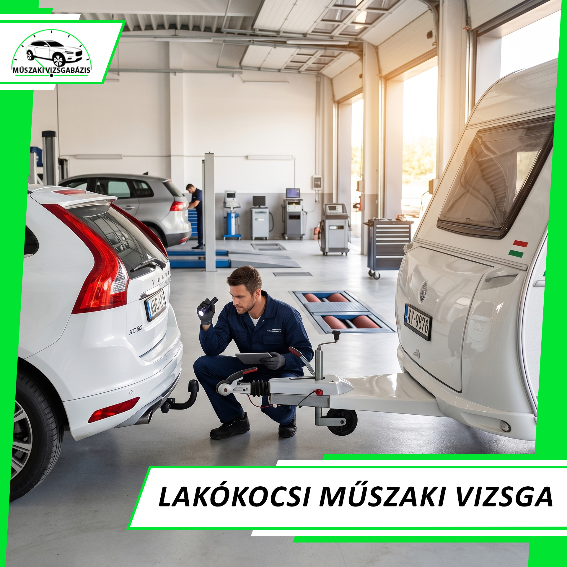 lakókocsi műszaki vizsga