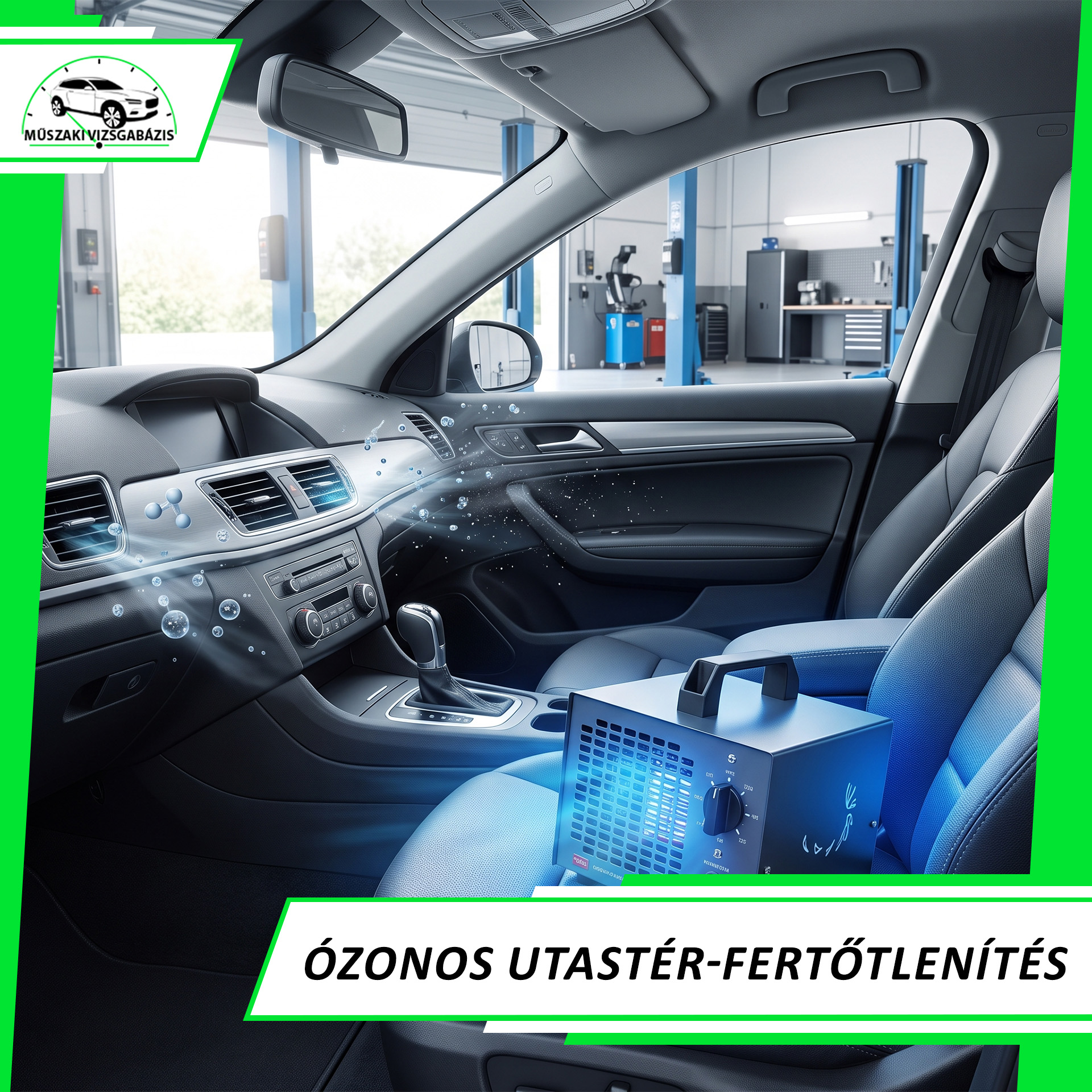 ózonos utastér-fertőtlenítés érd
