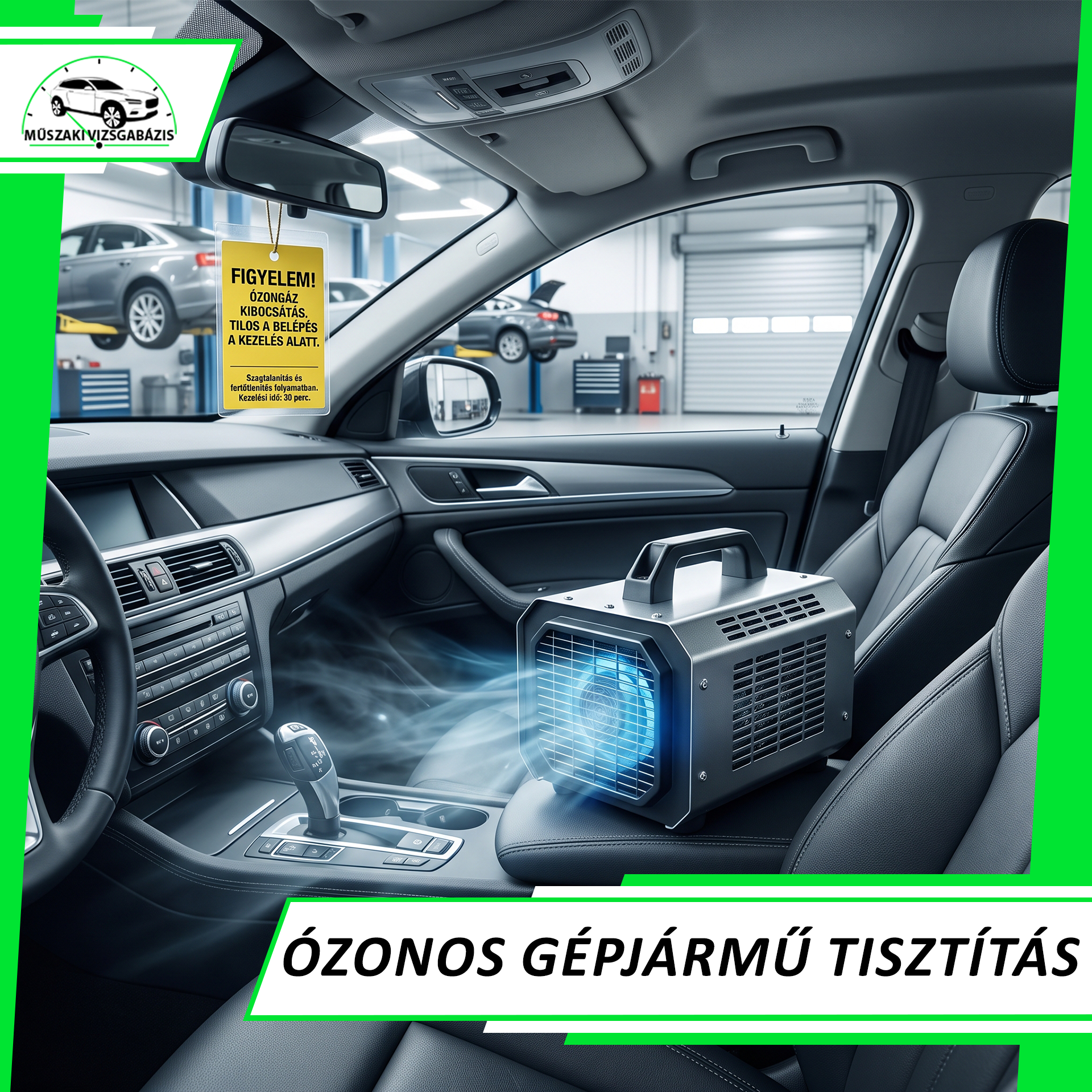 ózonos gépjármű tisztítás